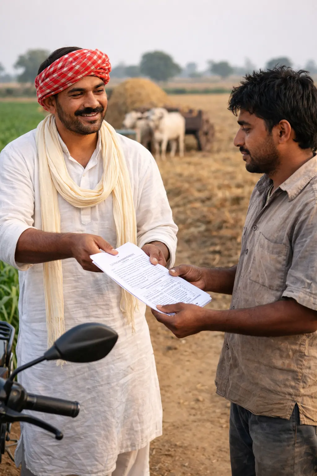 Loan application document handover for electric bike financing India