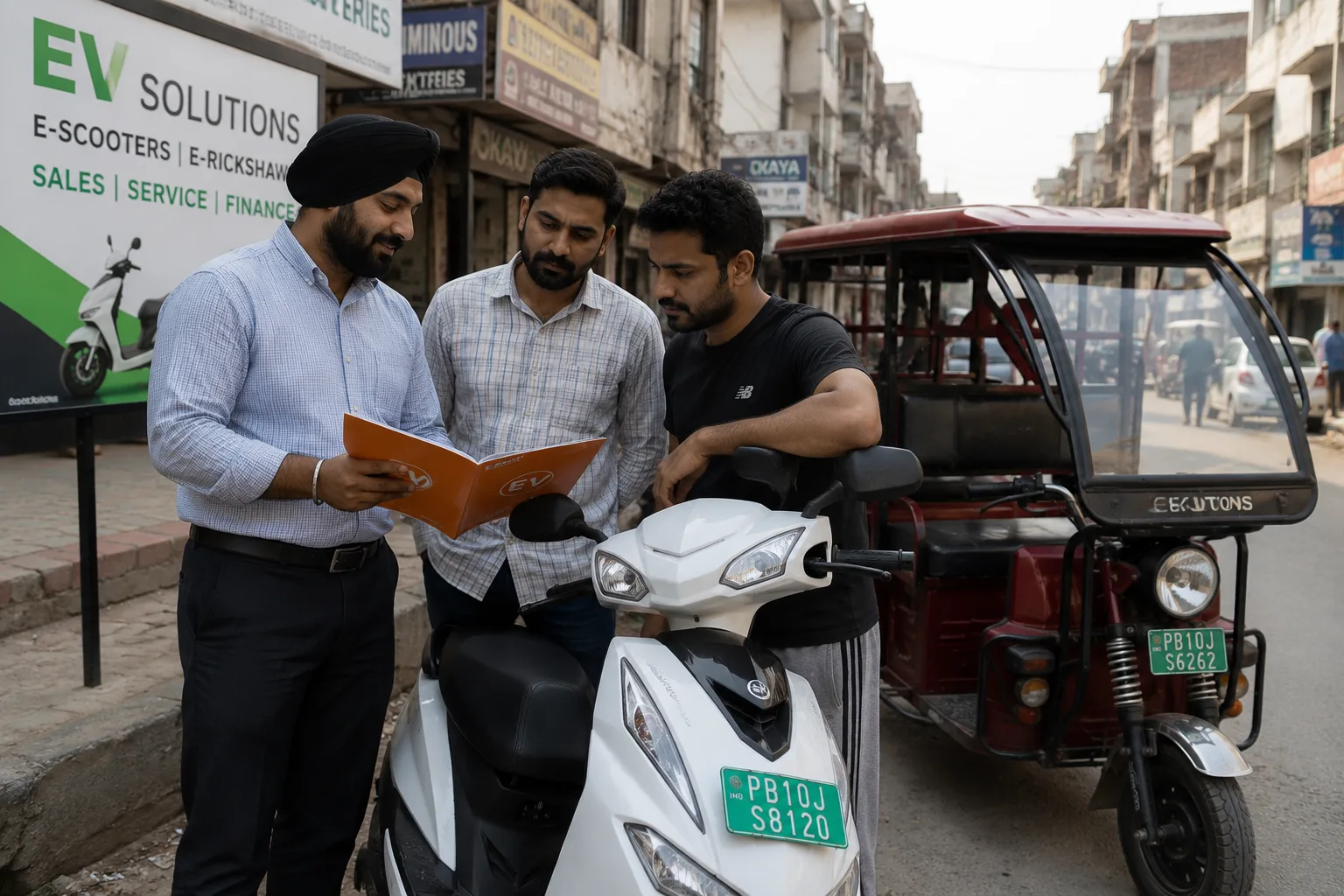 EV loan in Ludhiana for electric scooters, e-rickshaws and EV cars — bank vs NBFC, real EMI numbers and the fuel-saving math