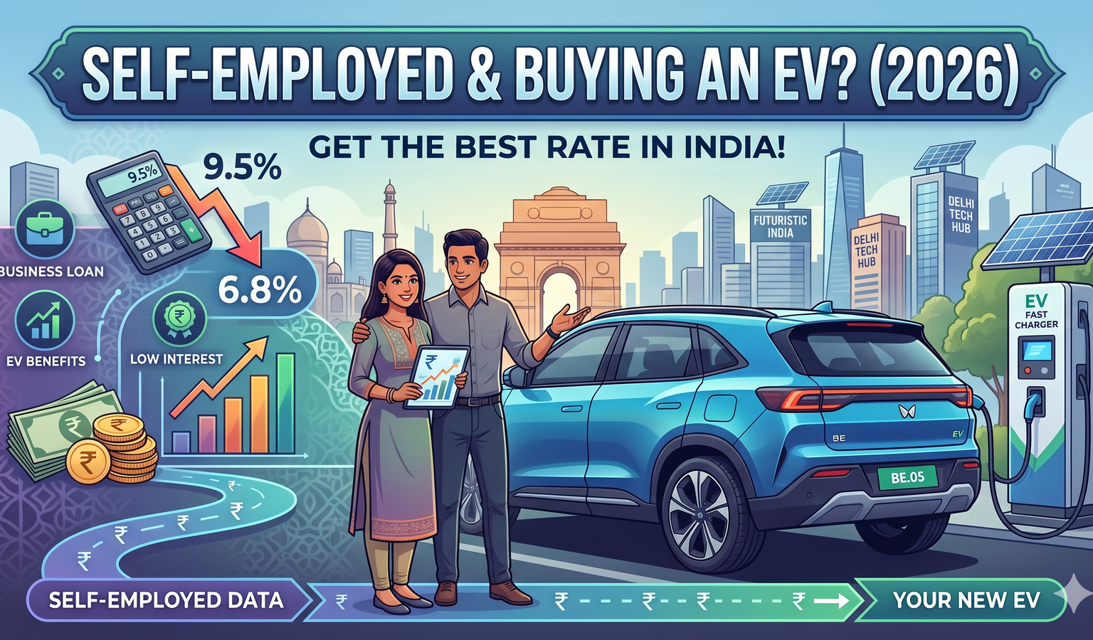 Self-Employed and Buying an EV? Here's How to Get the Best Rate