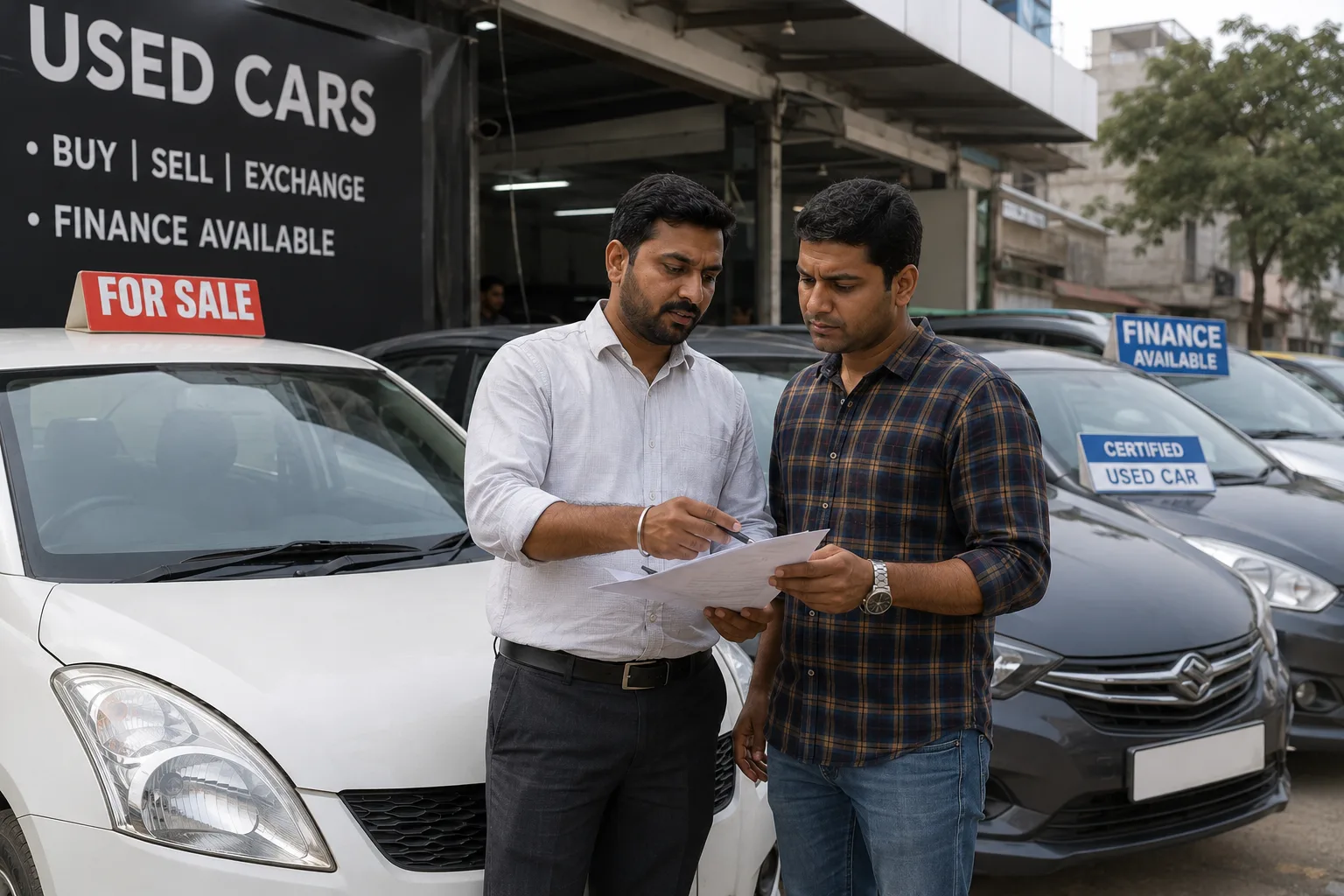 Used car finance in India — 2nd hand car loan rates by profile, bank vs NBFC vs dealer, the valuation gap, and EMI tables