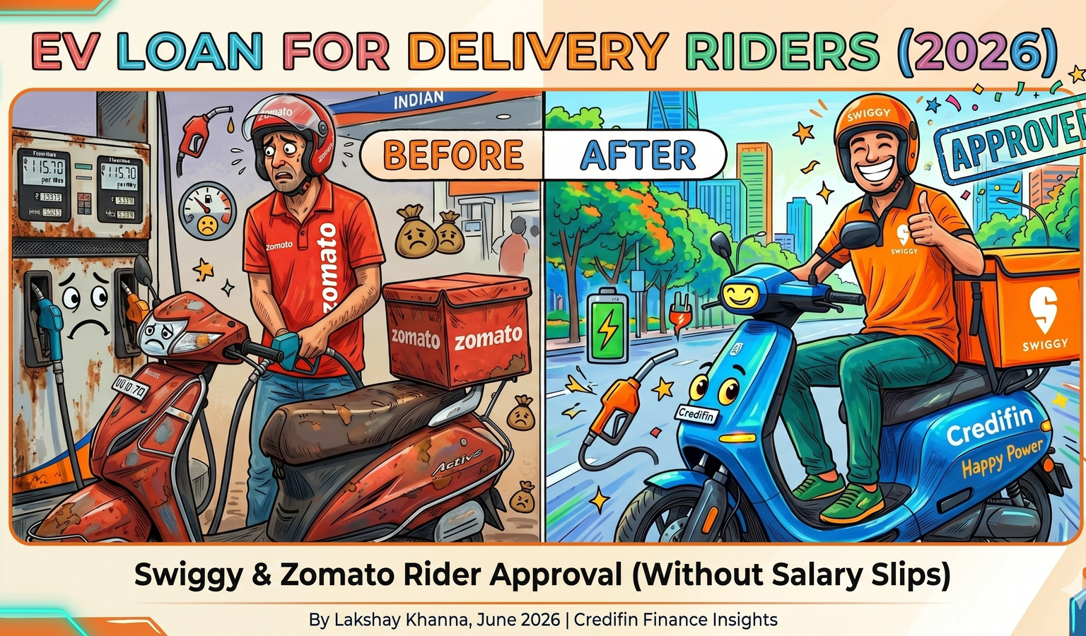 EV Loan for Delivery Riders: How Zomato & Swiggy Riders Get Approved When Banks Say No
