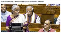 Press coverage by Finance Minister Unveils Transformative Budget for Education and Employment